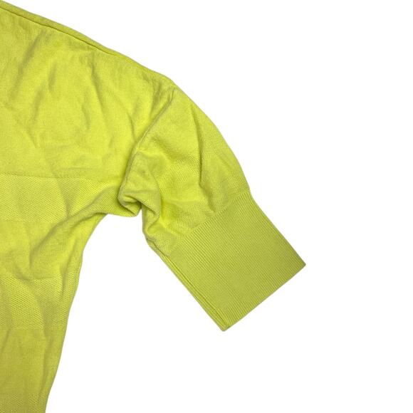 Lane Bryant 3/4 Sleeve V-Neck Sweater Plus Size 14/16 Yellow 100% Cotton - Picture 9 of 13